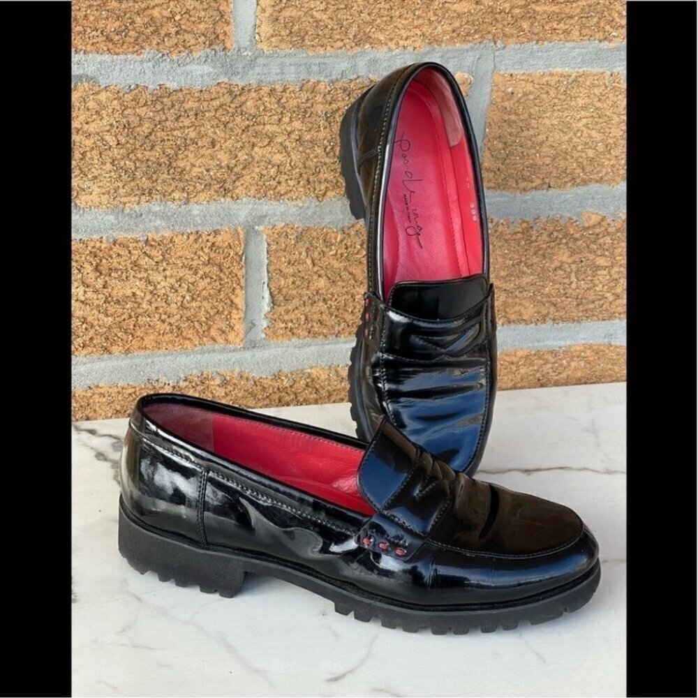 Pas de rouge slipper MARTA LACK NERO size 40/9.5
